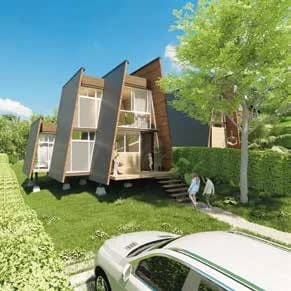 Cabaña de dos habitaciones en dos pisos